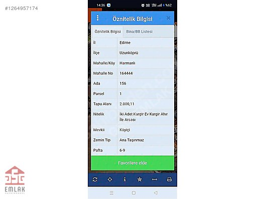 Uzunköprü Harmanlı satılık arsa içinde kargir ev kelepir küçük 3